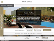 Tablet Screenshot of nobuhotelmanila.com